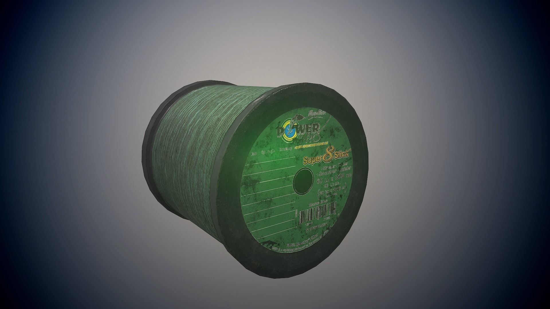 Old fishing line da1 Free low-poly 3D model_4