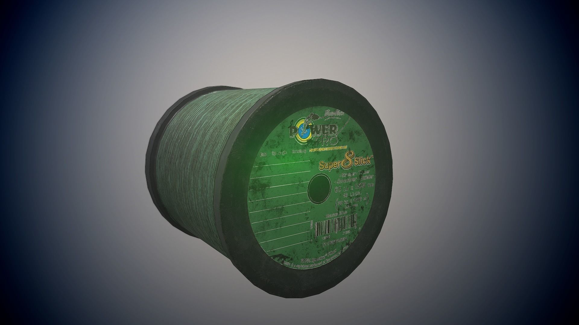 Old fishing line da1 Free low-poly 3D model_3