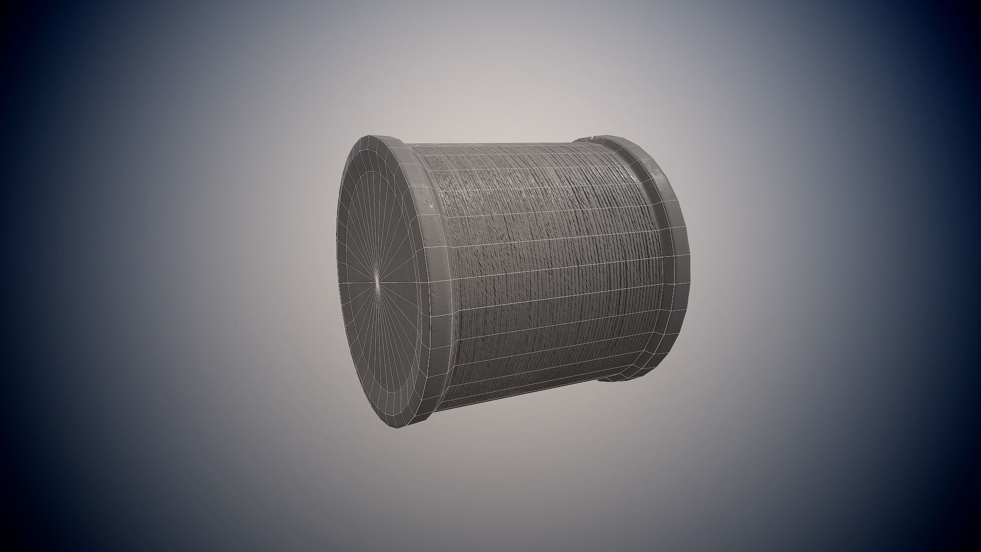 Old fishing line da1 Free low-poly 3D model_9