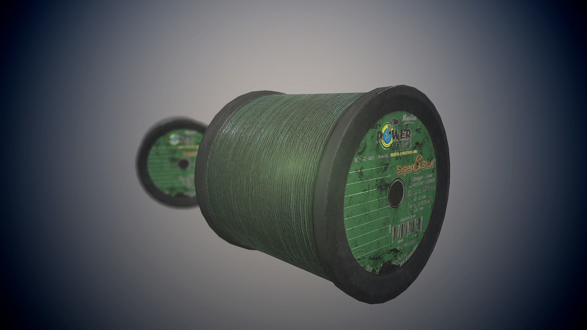 Old fishing line da1 Free low-poly 3D model_2