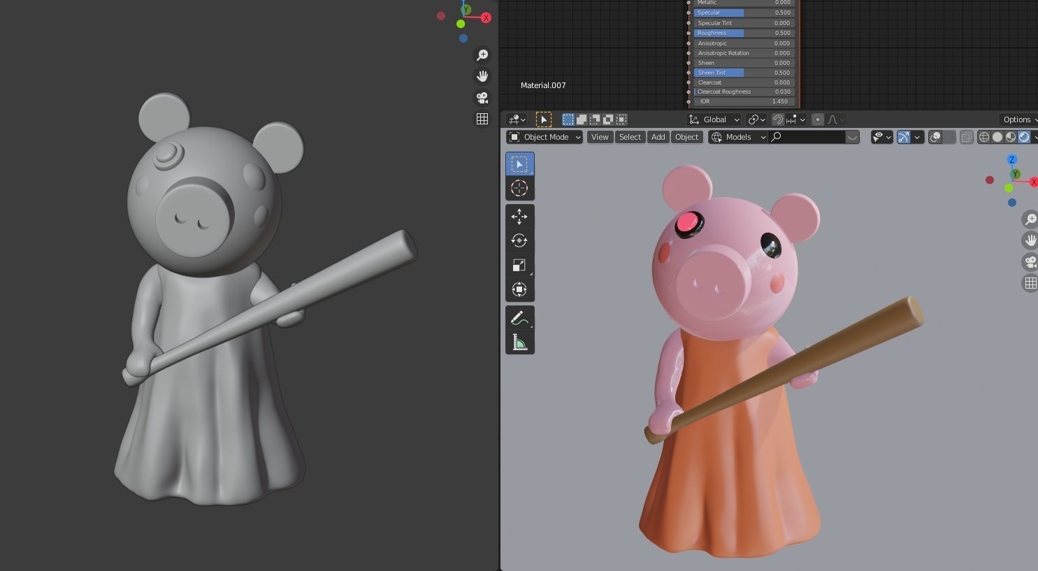 Piggy Roblox 3D print model_2