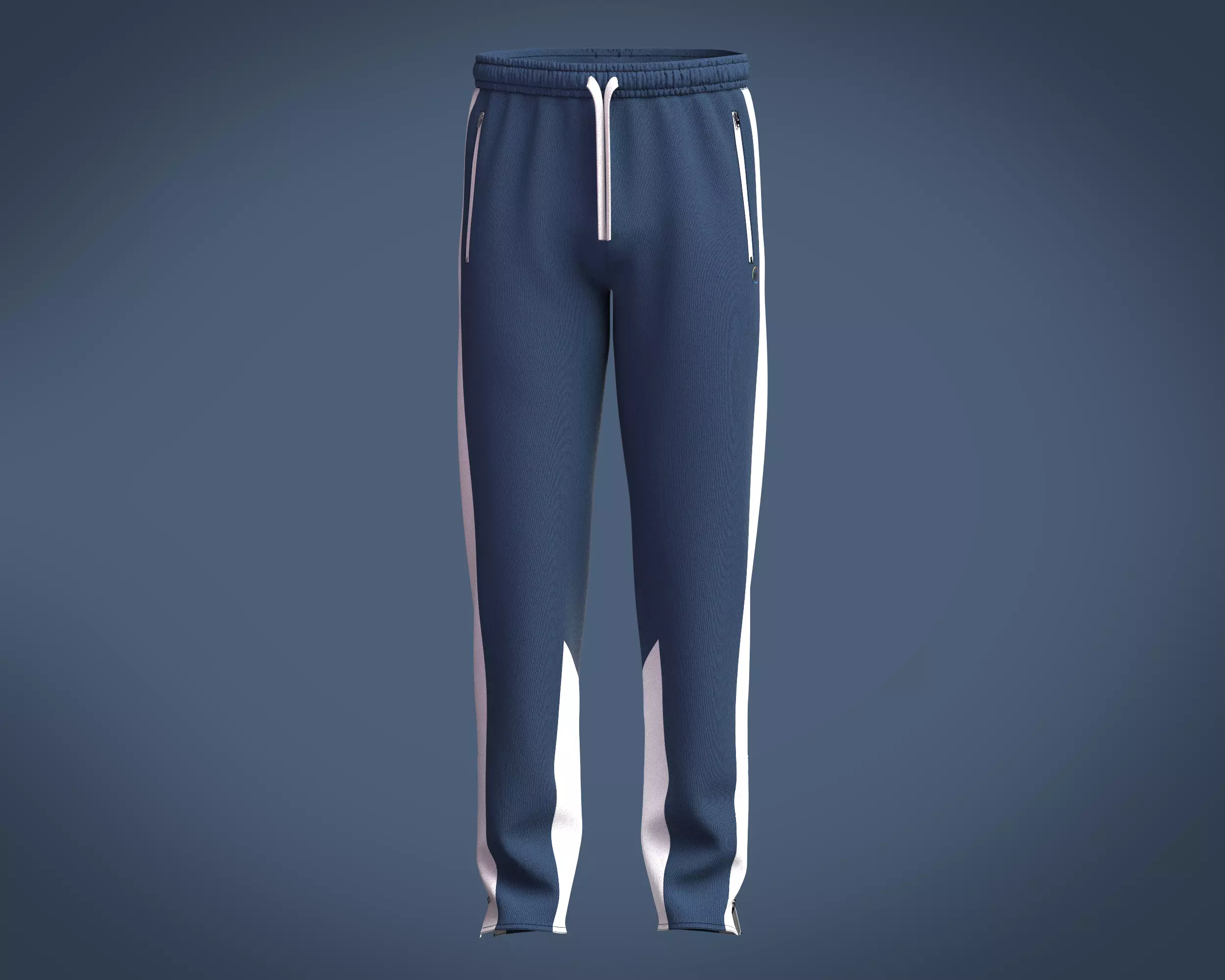 Mens Jogger-Blue and White 3D model