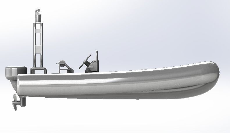 inflatable boat 3D model_4