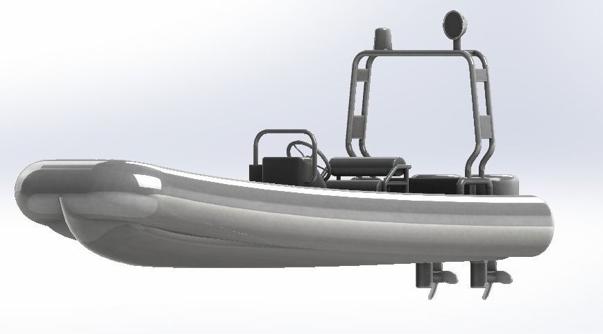 inflatable boat 3D model_5