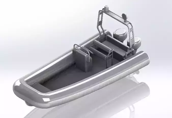 inflatable boat 3D model inflatable boat 3D model