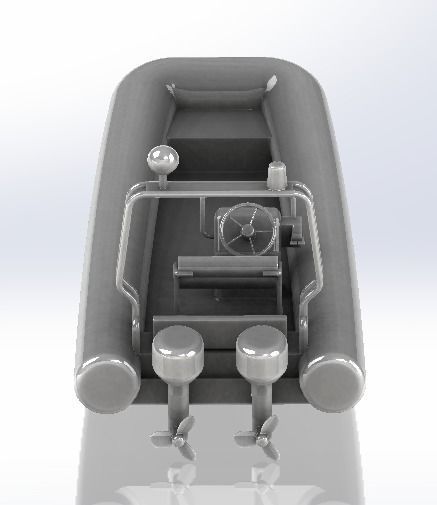 inflatable boat 3D model_2