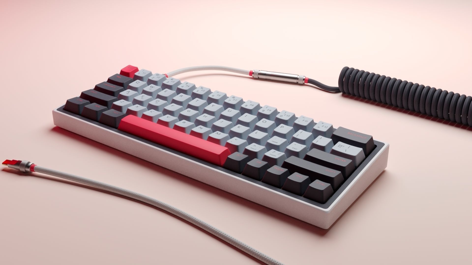 Custom Mechanical Keyboard  3D model_1