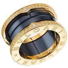 CG374 rose gold and enamel ring with diamonds 3D print model_14