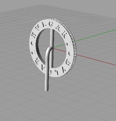 CG374 rose gold and enamel ring with diamonds 3D print model_22