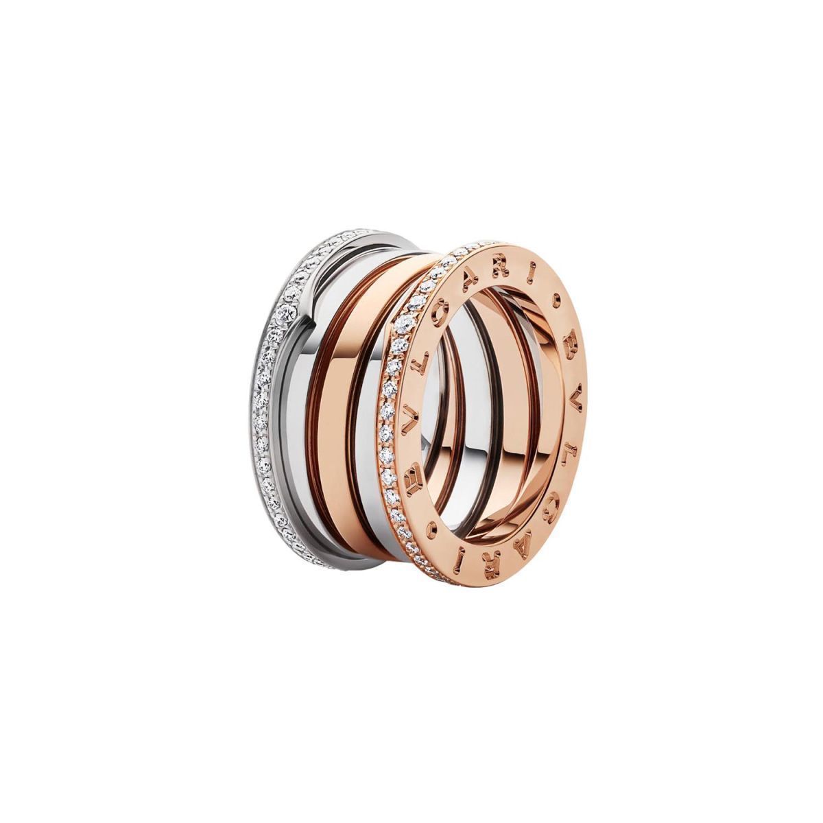 CG374 rose gold and enamel ring with diamonds 3D print model_13
