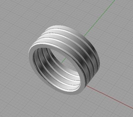 CG374 rose gold and enamel ring with diamonds 3D print model_21