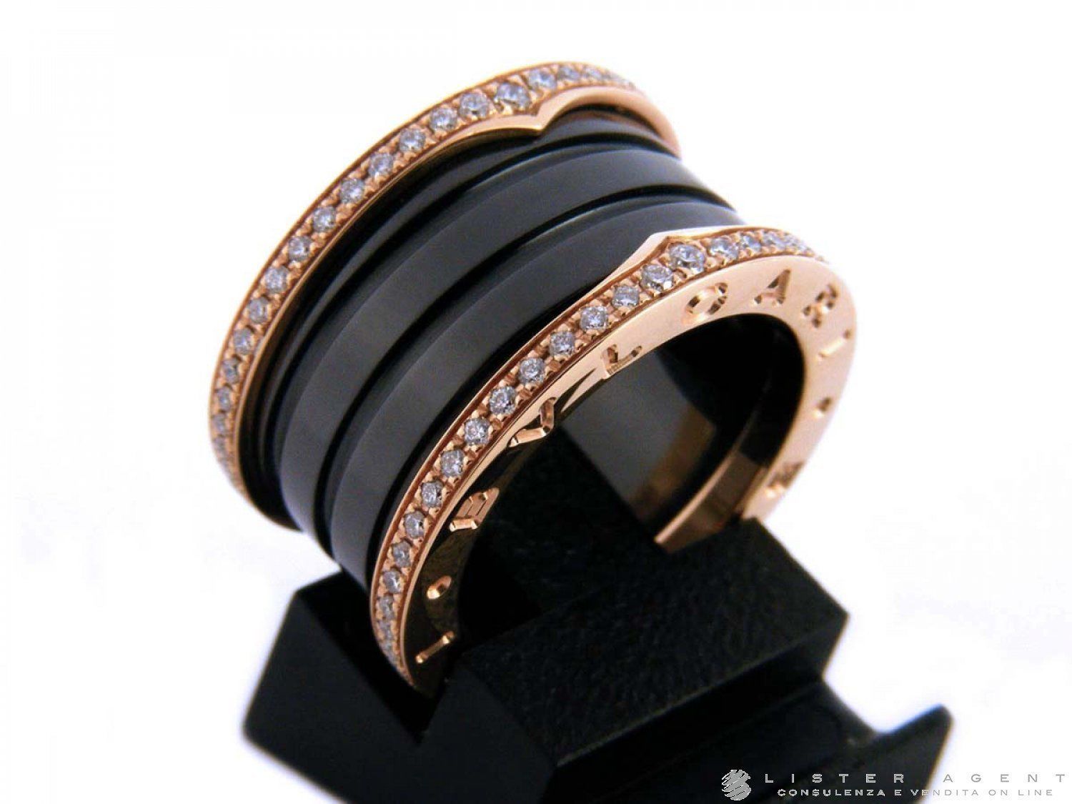 CG374 rose gold and enamel ring with diamonds 3D print model_15
