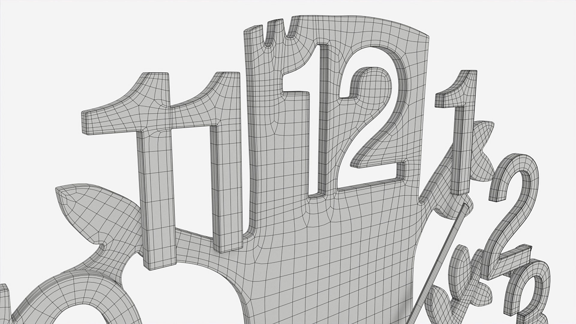 Modern Design Large Wall Clock 05 3D model_9