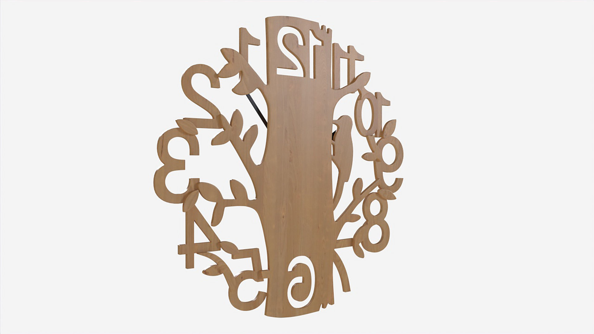 Modern Design Large Wall Clock 05 3D model_2