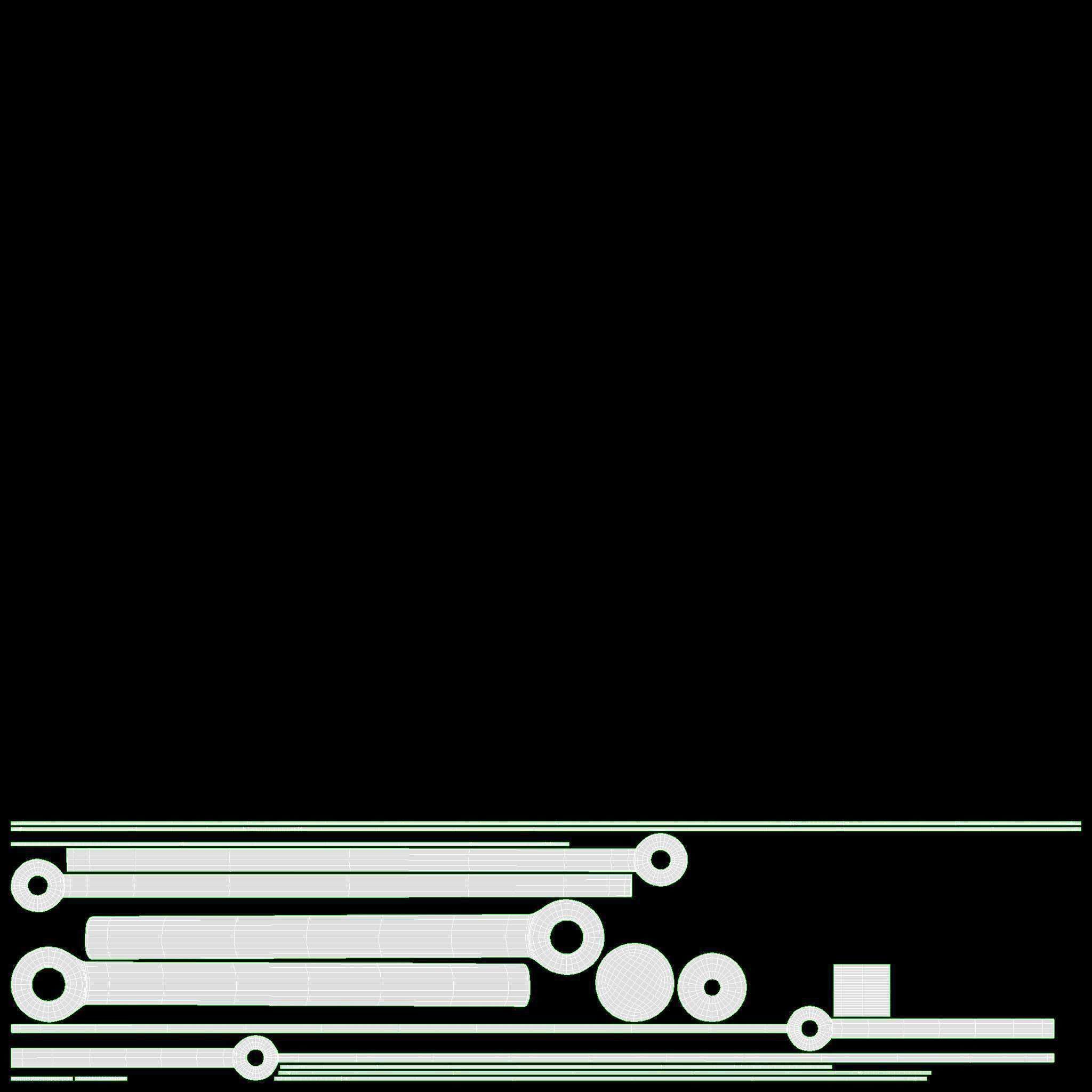 Modern Design Large Wall Clock 05 3D model_11