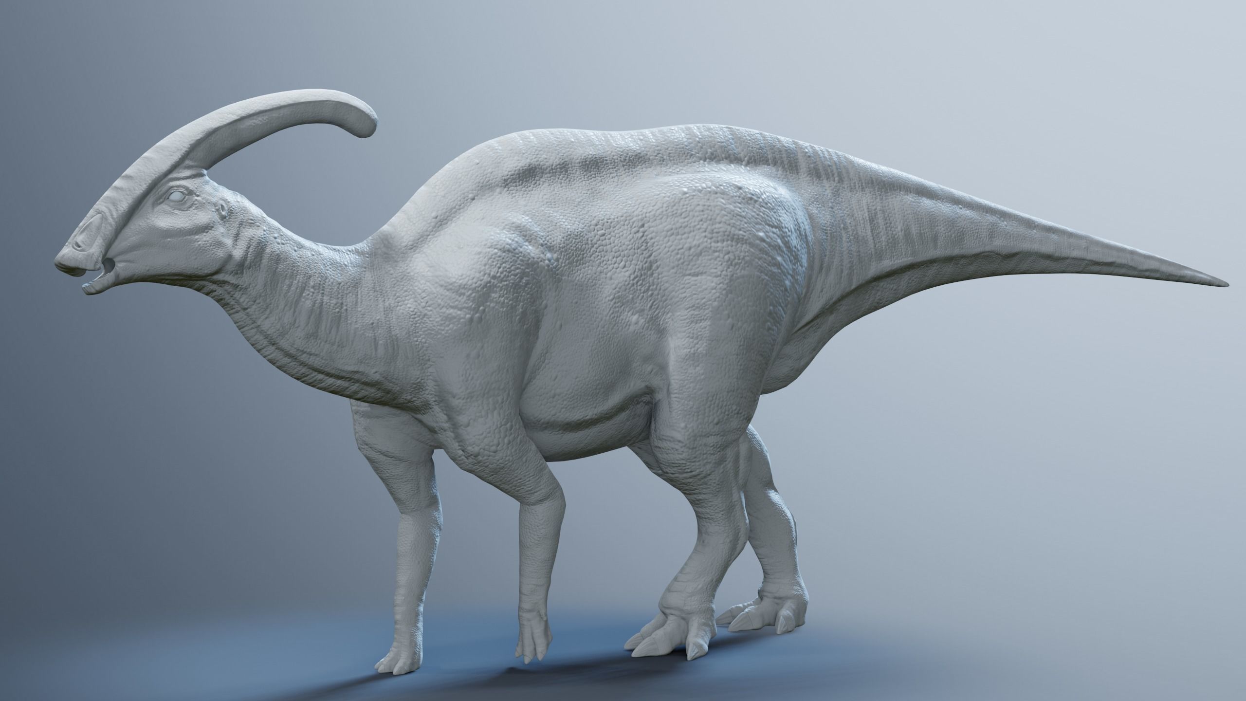 Parasaurolophus Low-poly RIG Low-poly 3D model_9