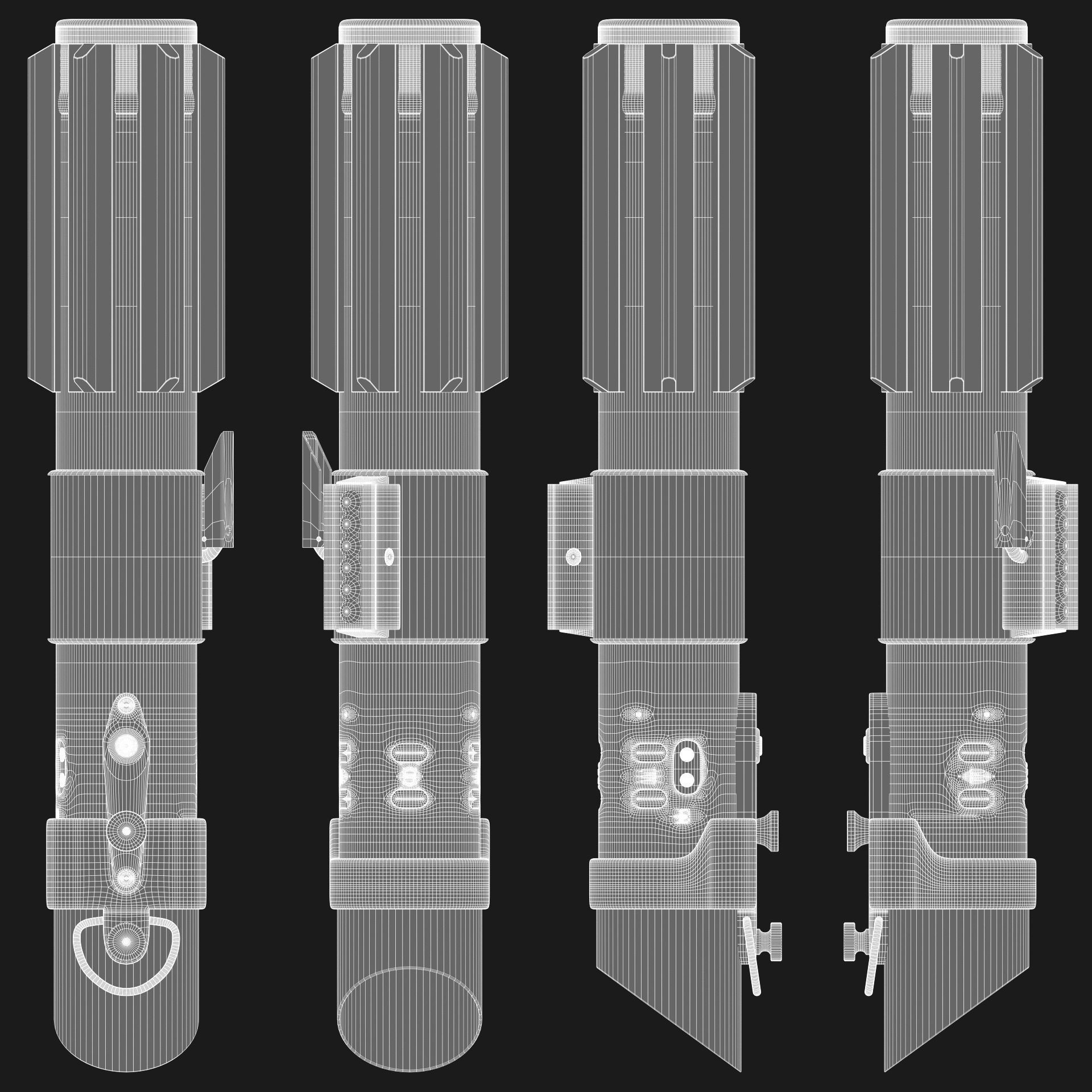 Darth Vader Lightsaber ANH Style 3D model_7