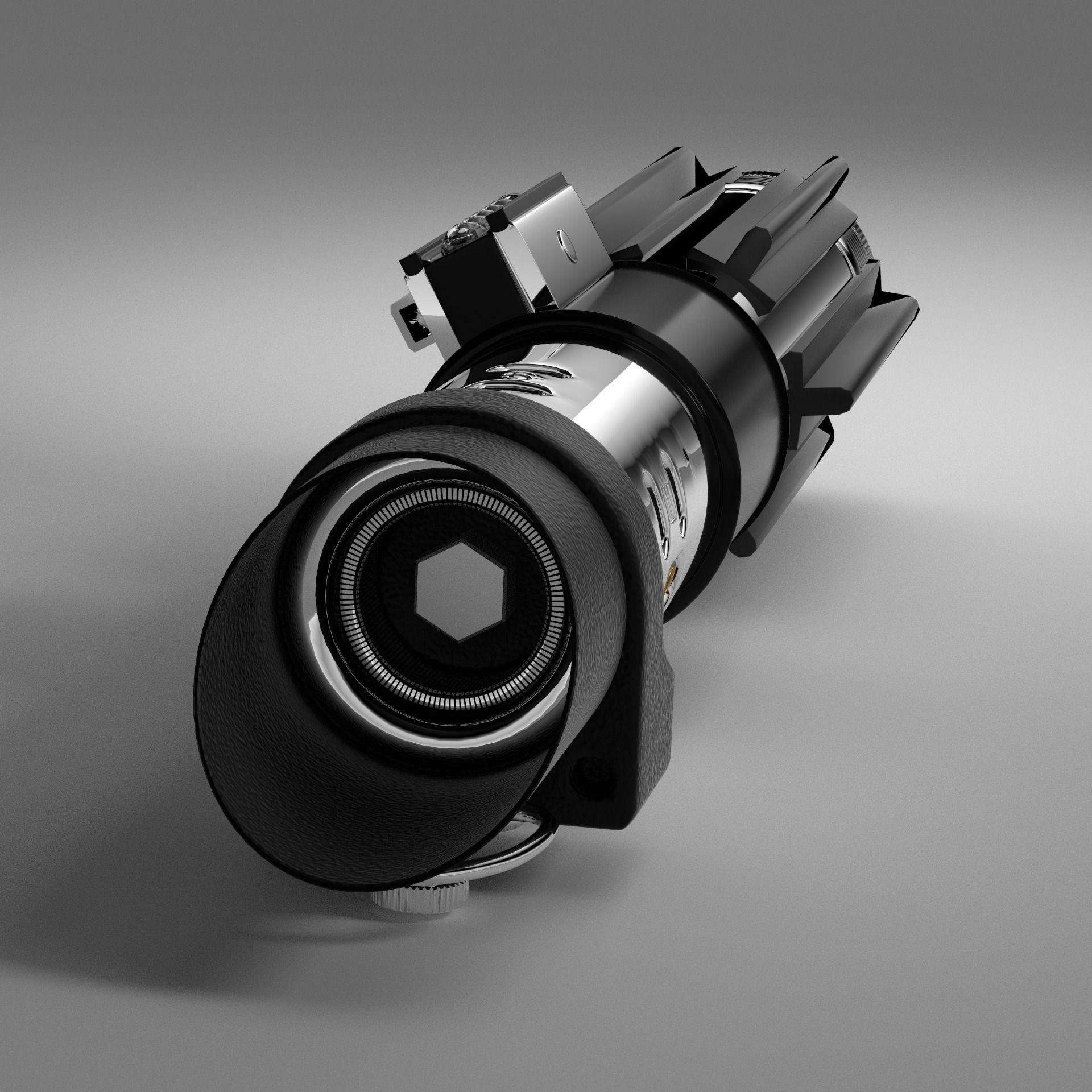 Darth Vader Lightsaber ANH Style 3D model_3