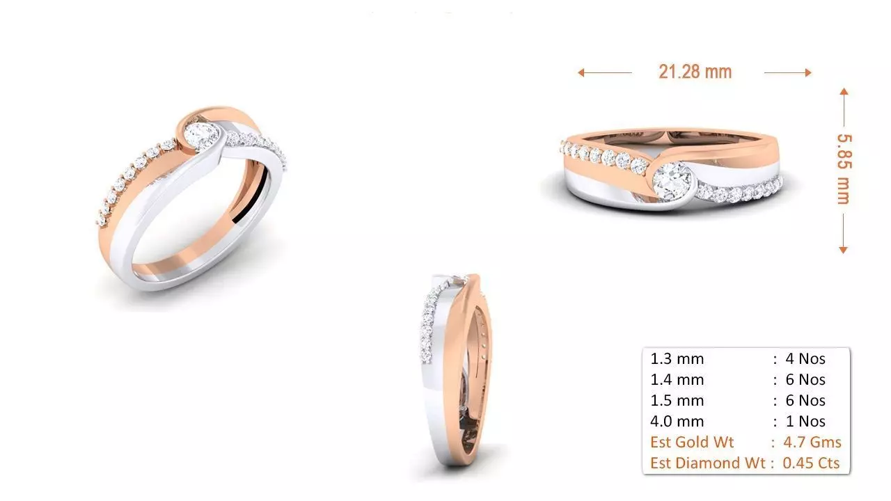 Women Ring 054 3D print model