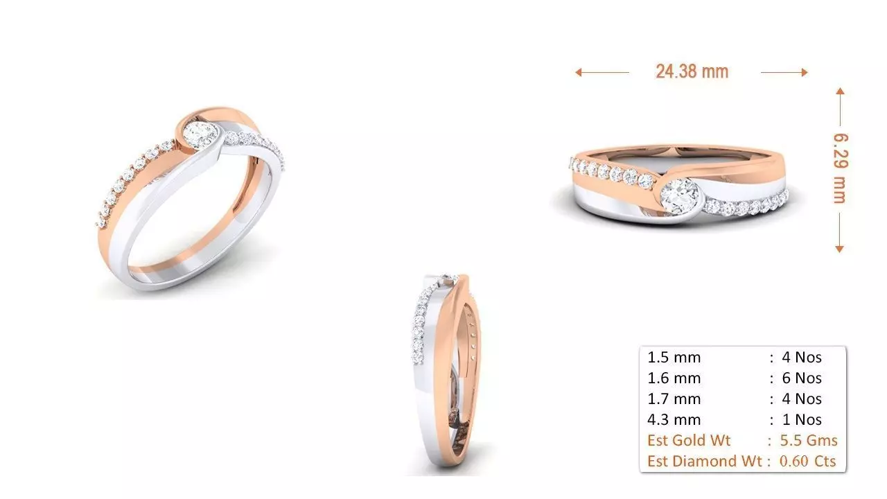 Women Ring 055 3D print model