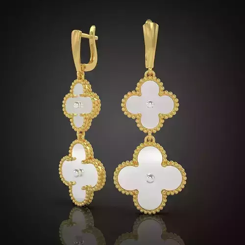 Earring 3D model 3D printable model 0005-10