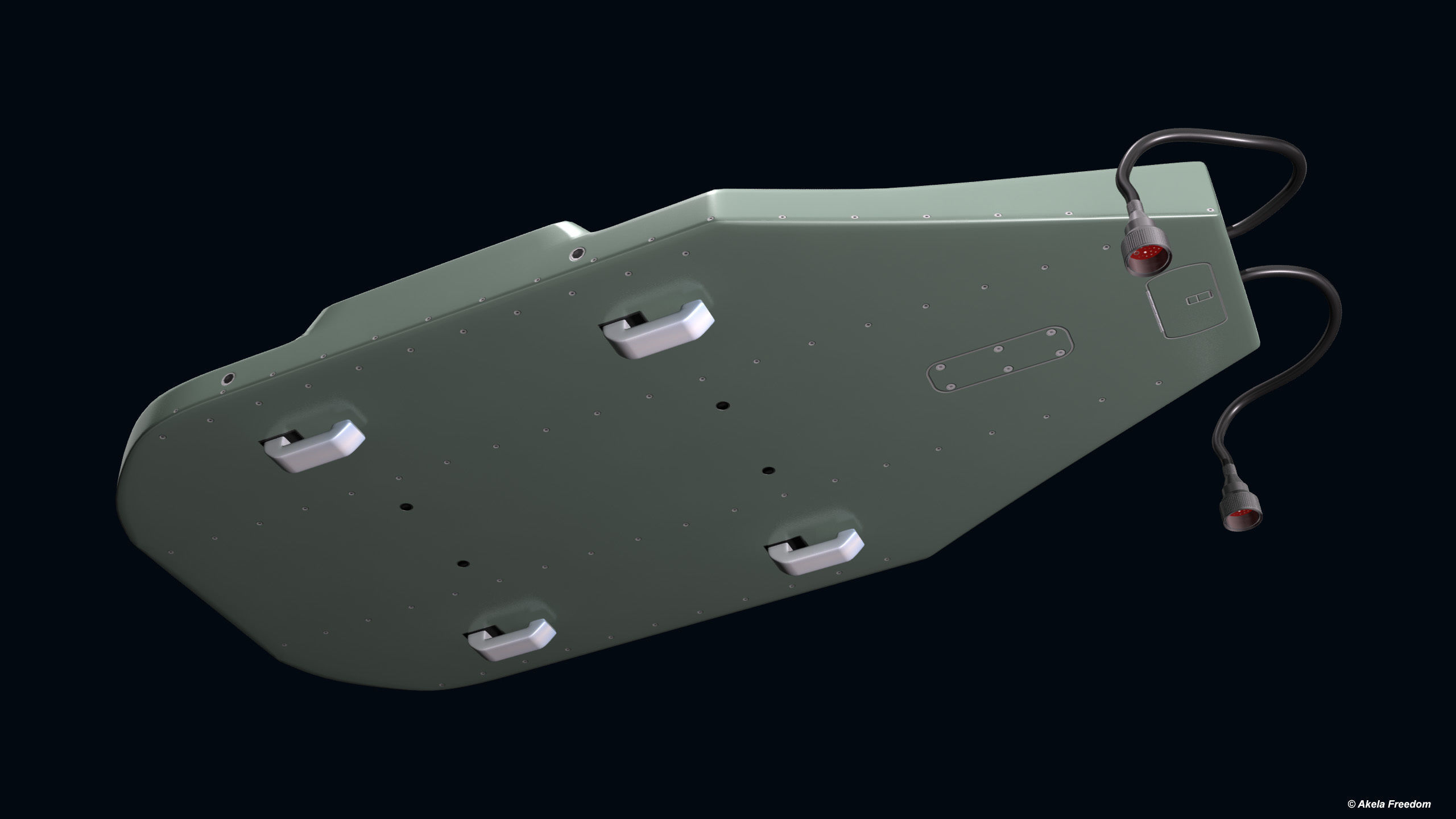 Missile Launcher for Akeron LP 3D model_4