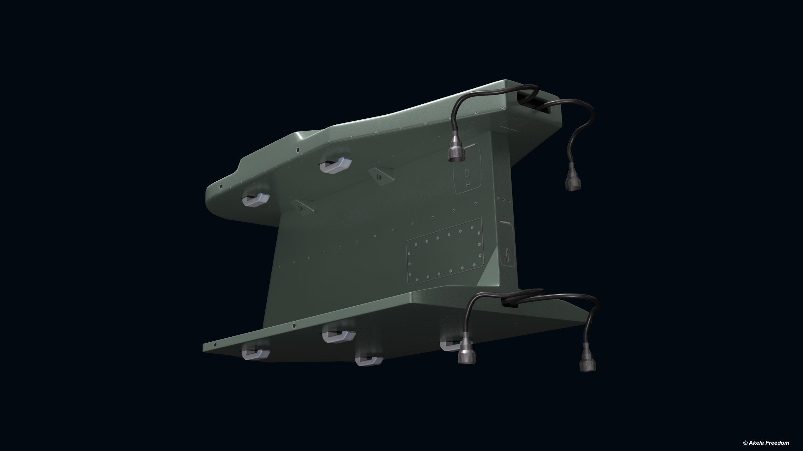 Missile Launcher for Akeron LP 3D model_2