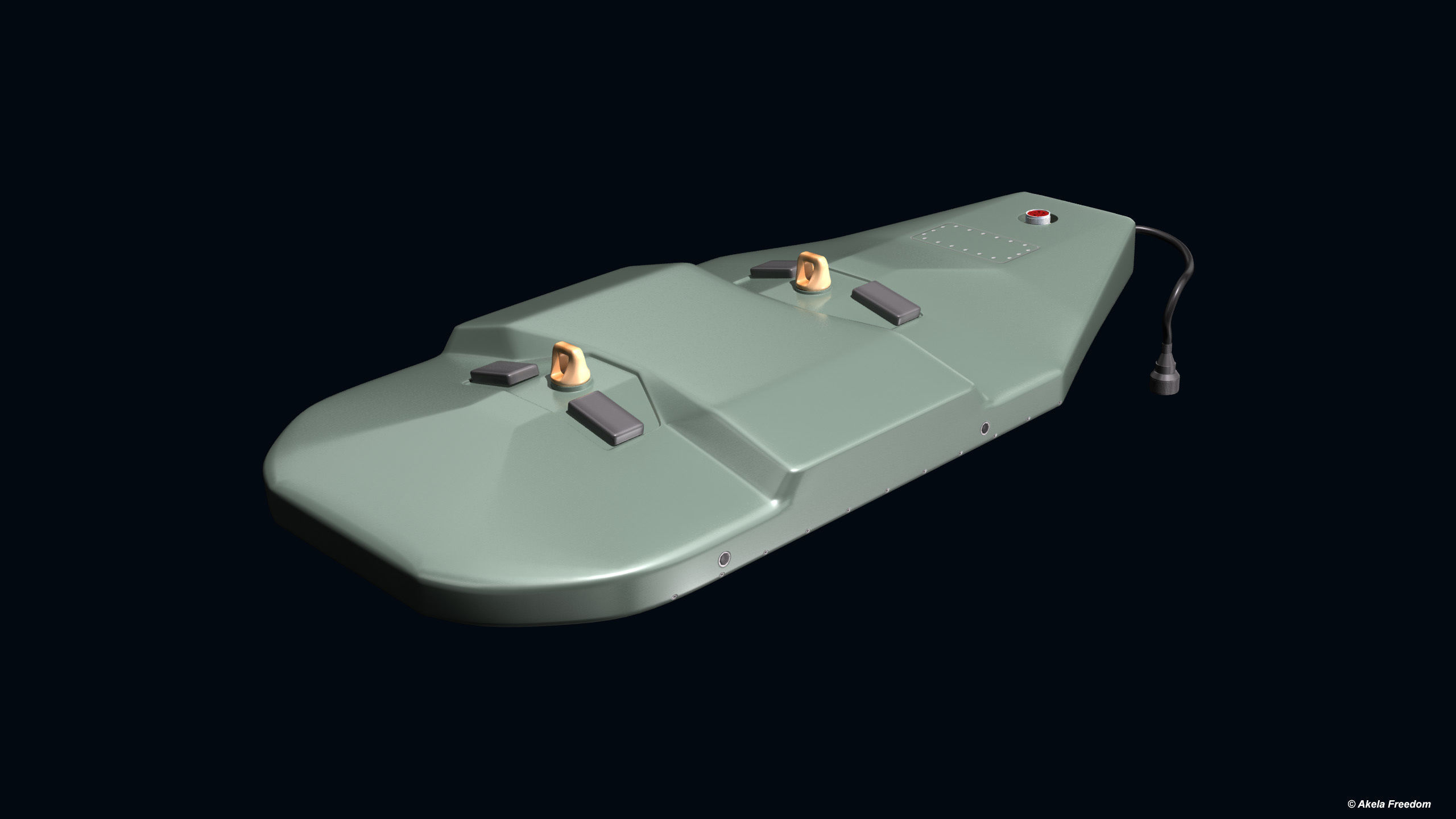 Missile Launcher for Akeron LP 3D model_3