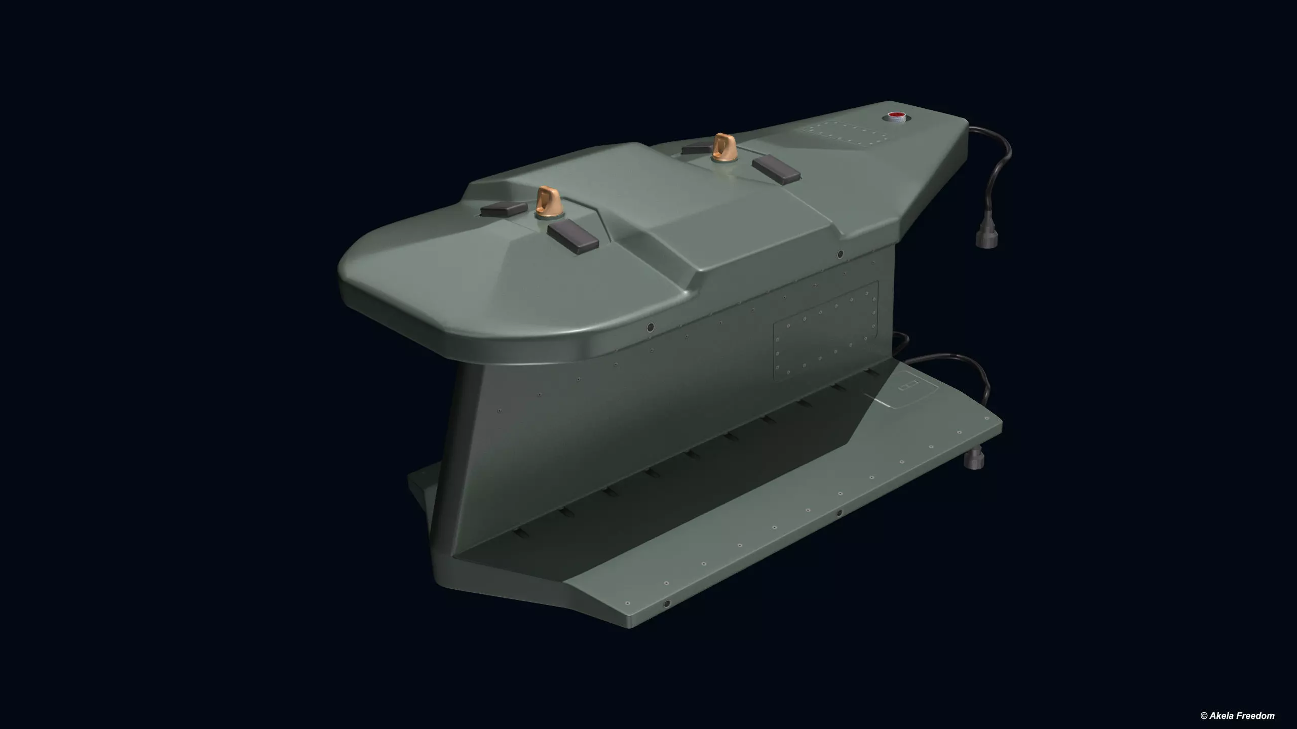 Missile Launcher for Akeron LP 3D model_0