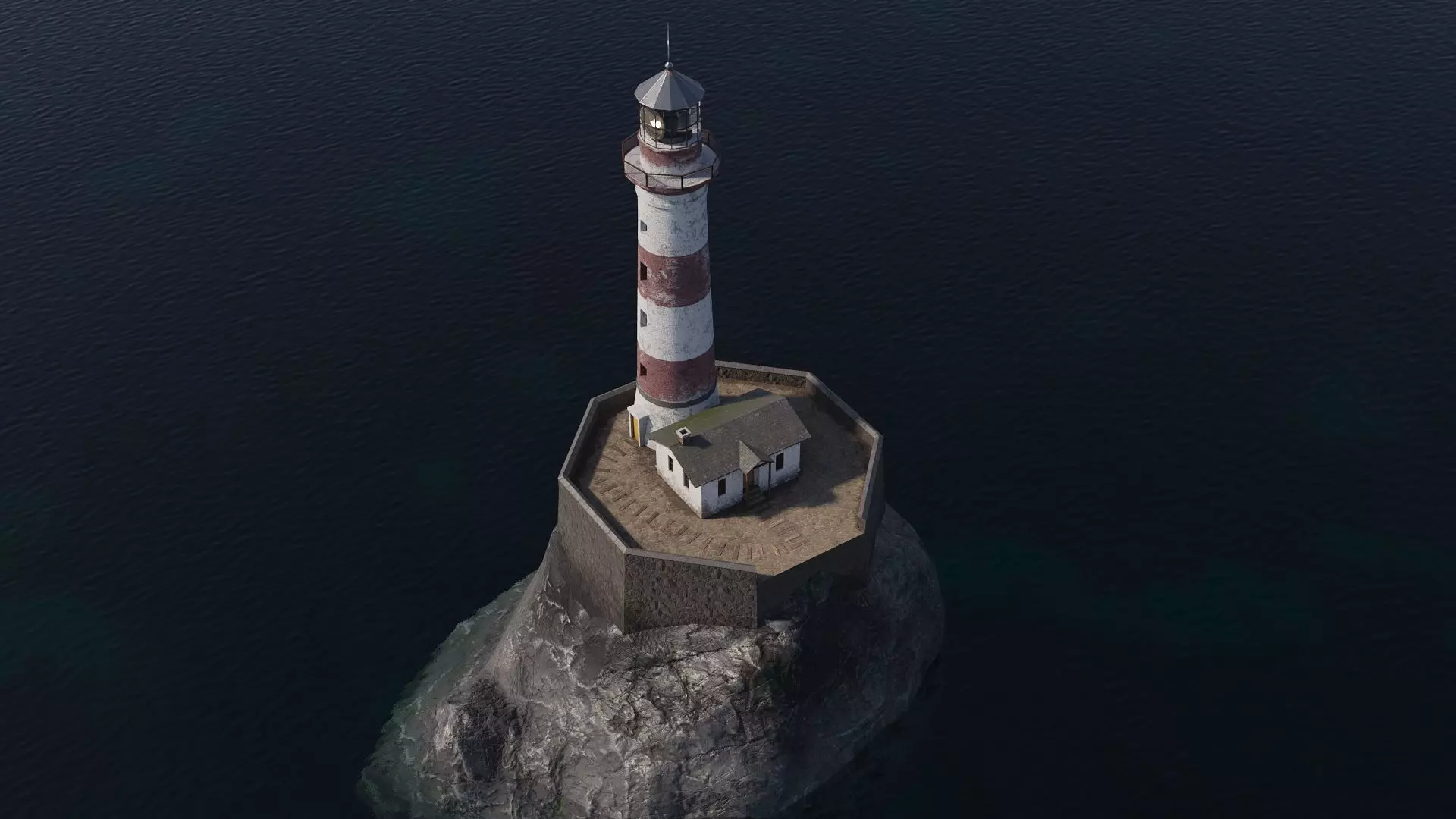 Lighthouse Game Ready Low-poly 3D model_0