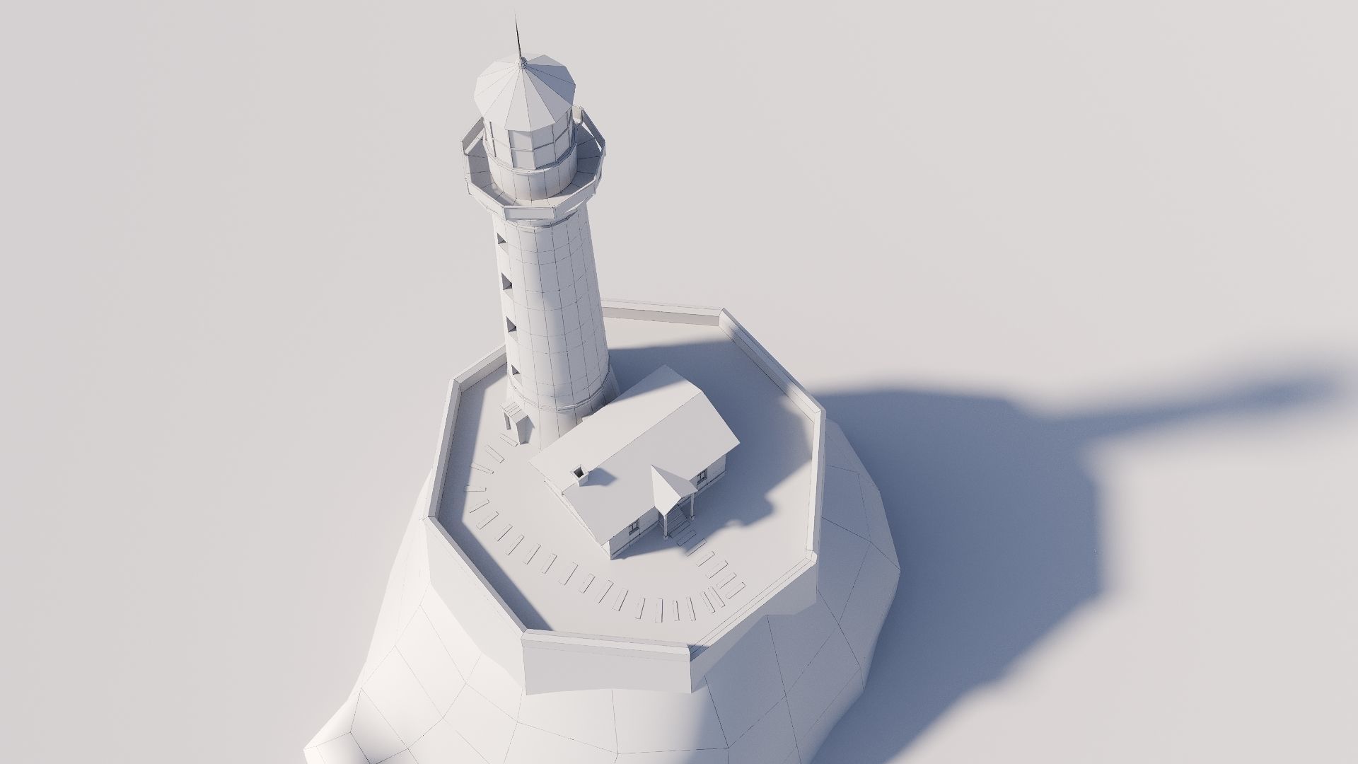 Lighthouse Game Ready Low-poly 3D model_3