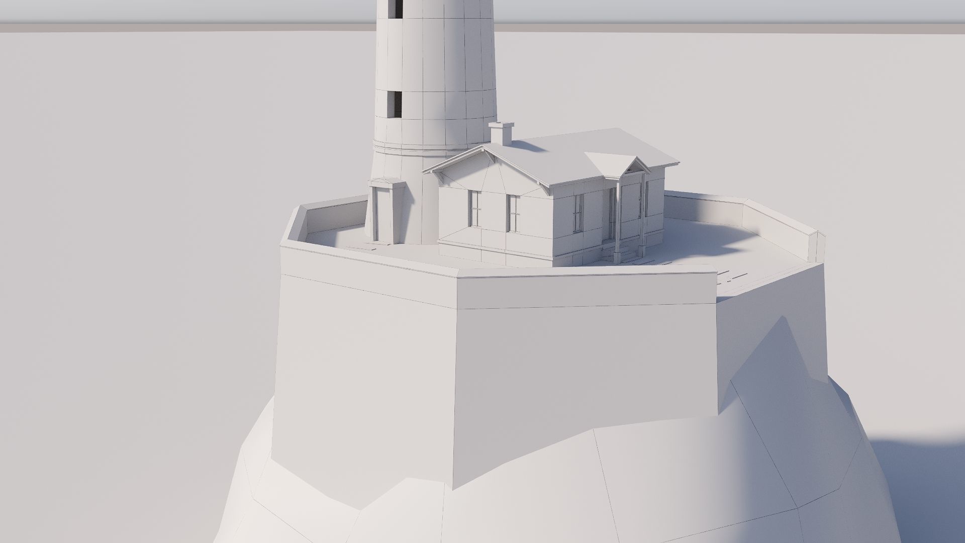 Lighthouse Game Ready Low-poly 3D model_5