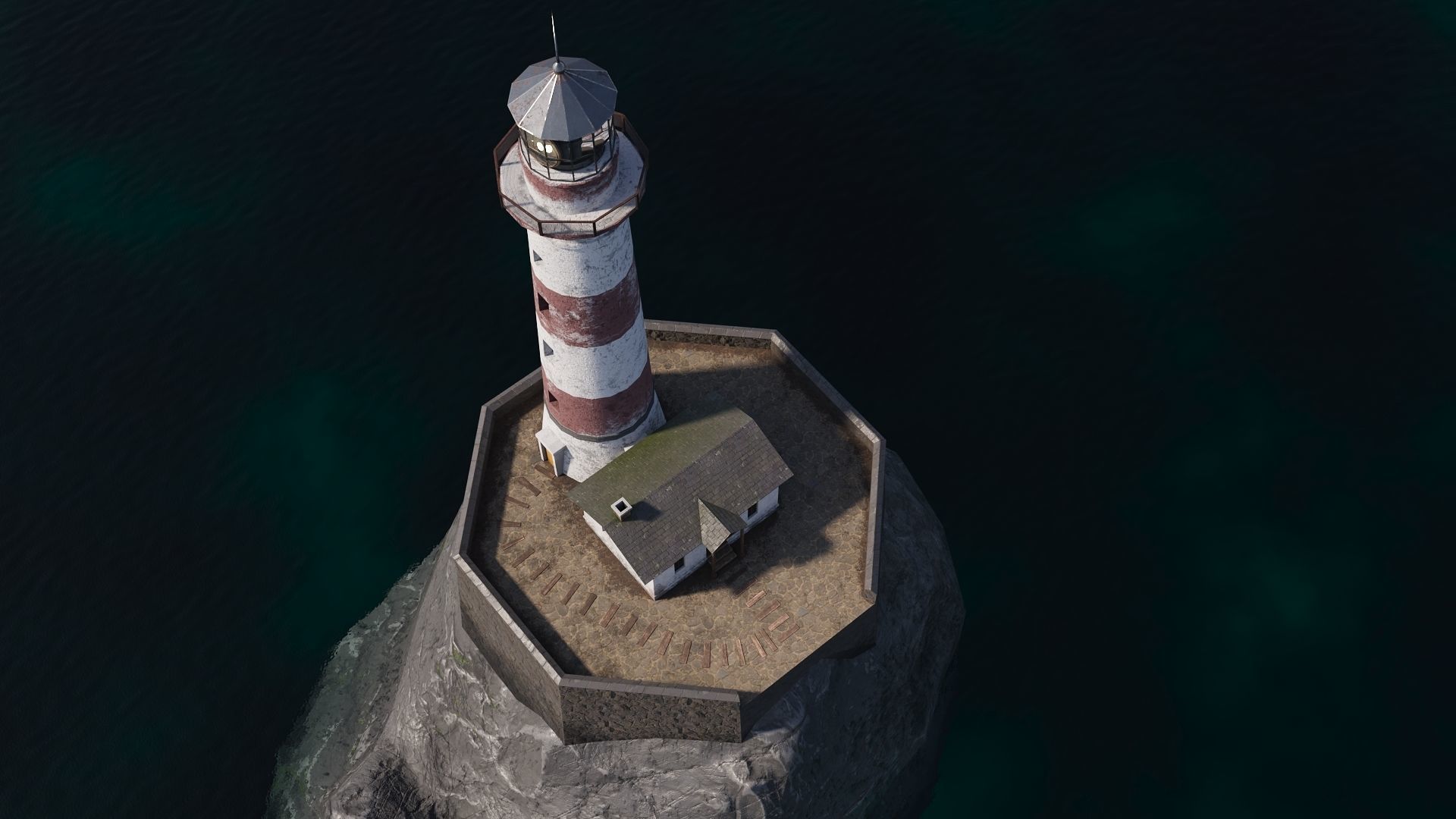 Lighthouse Game Ready Low-poly 3D model_2