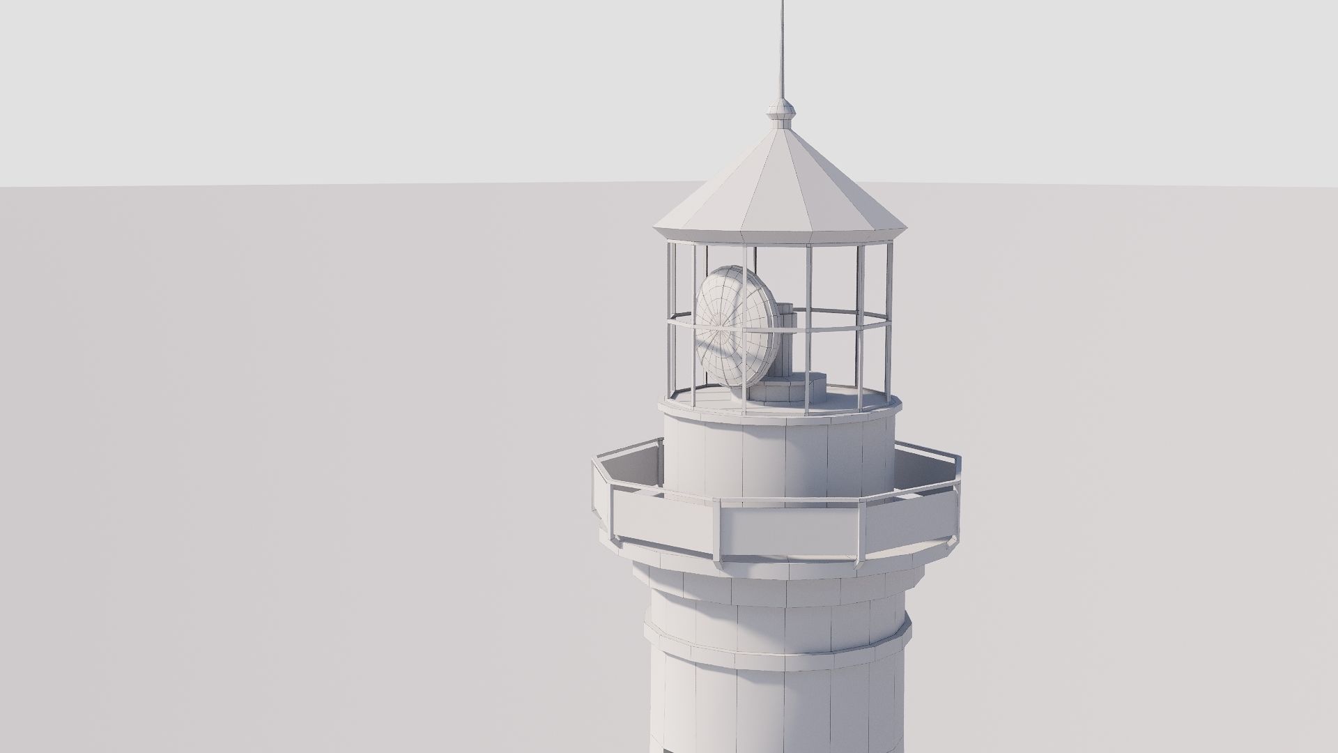 Lighthouse Game Ready Low-poly 3D model_7