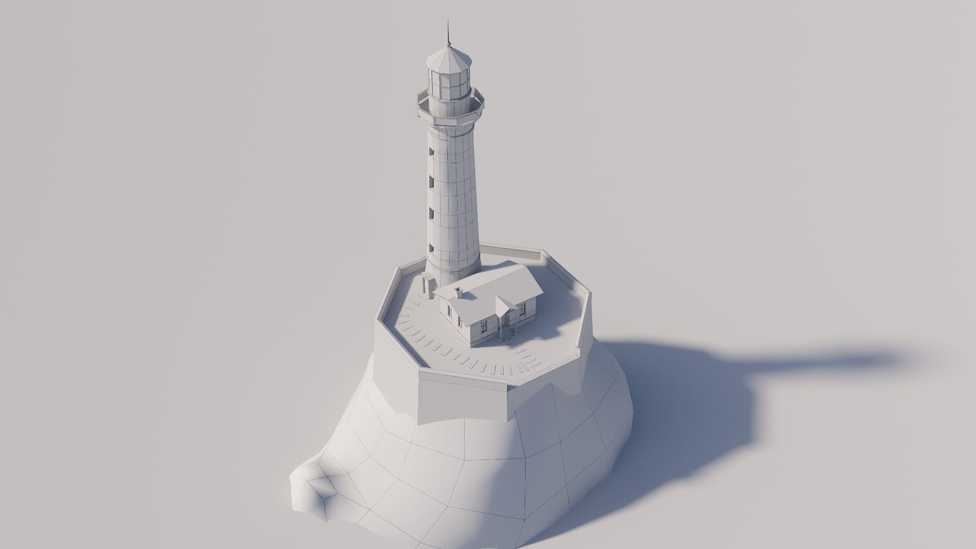 Lighthouse Game Ready Low-poly 3D model_1