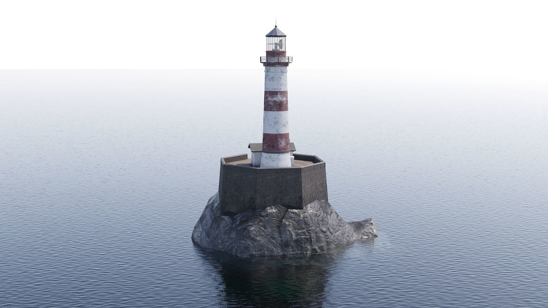 Lighthouse Game Ready Low-poly 3D model_13