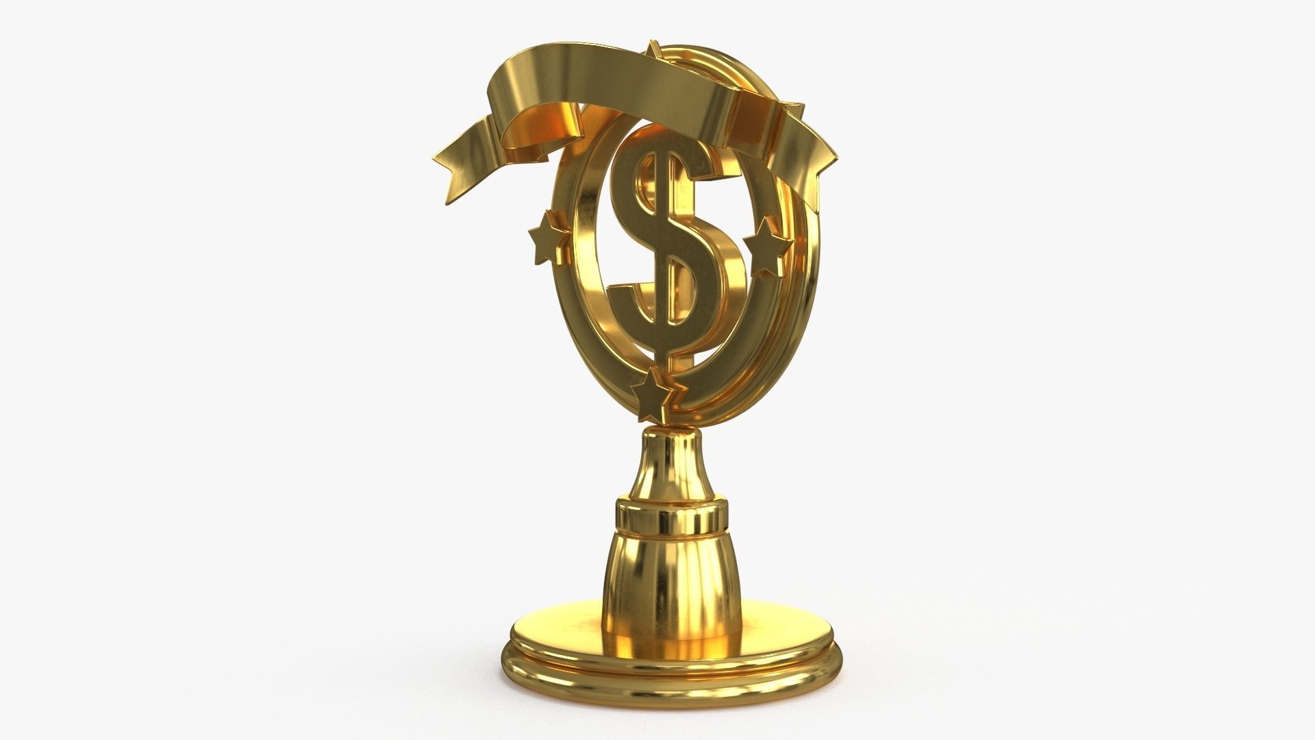 Gold Multi Avard Treasures Collection Low-poly 3D model_26