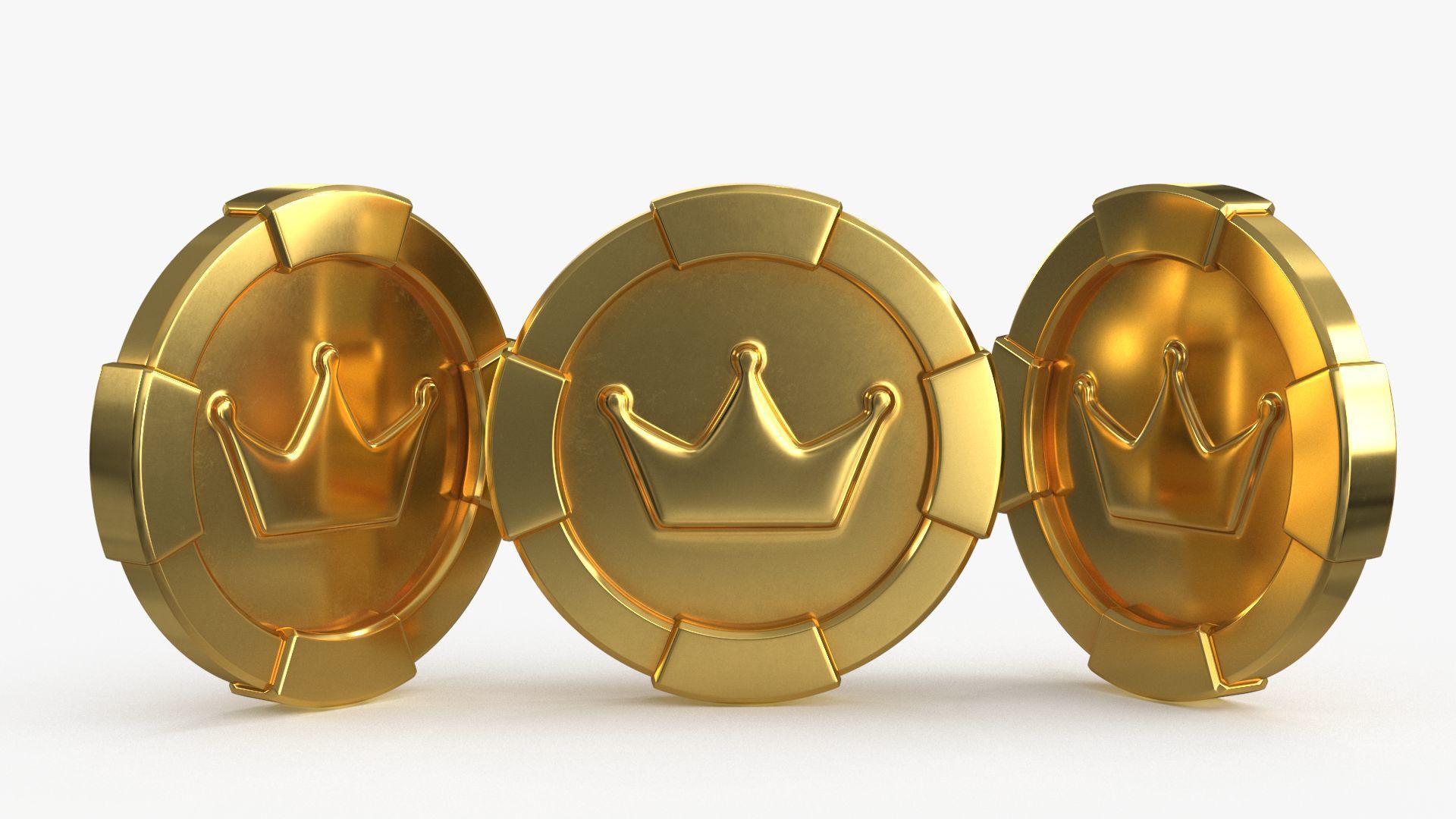 Gold Multi Avard Treasures Collection Low-poly 3D model_108