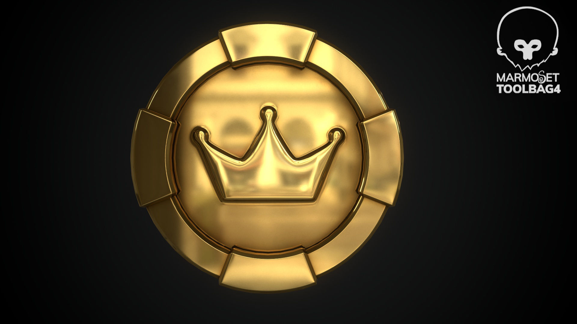 Gold Multi Avard Treasures Collection Low-poly 3D model_111