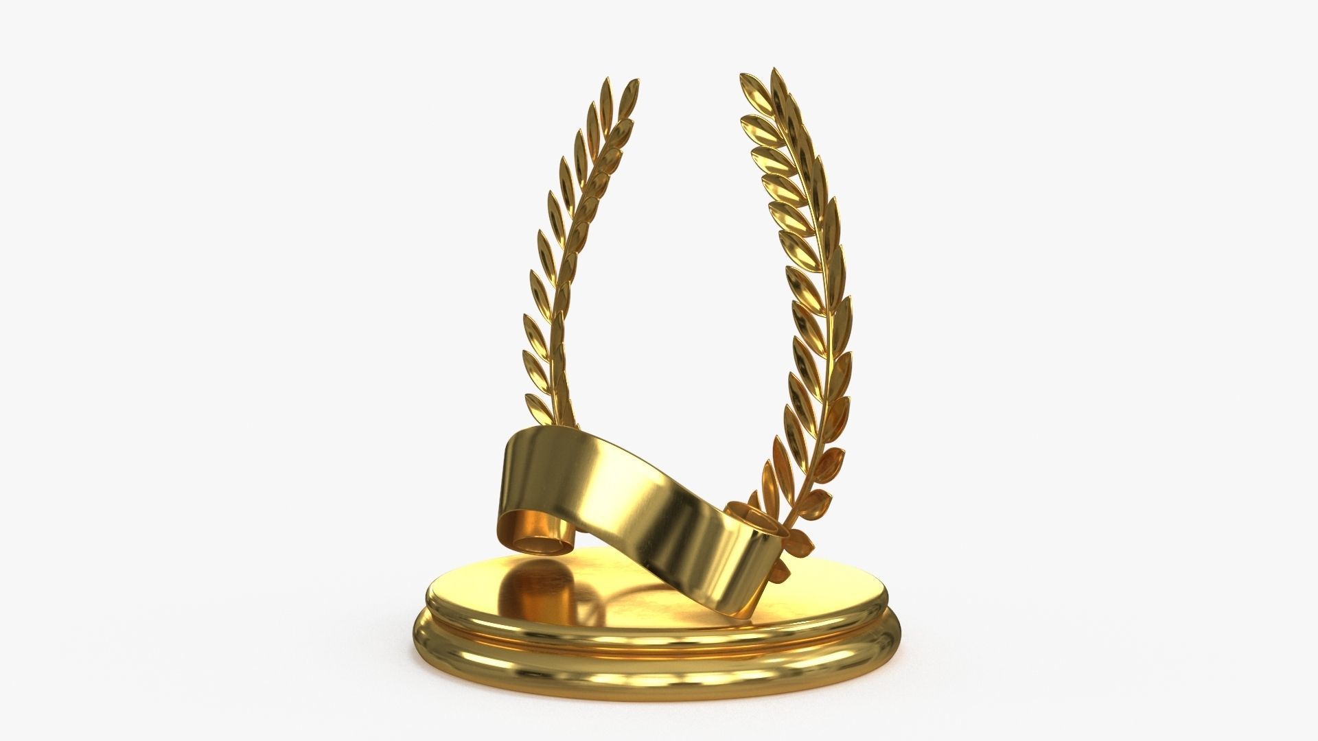 Gold Multi Avard Treasures Collection Low-poly 3D model_37