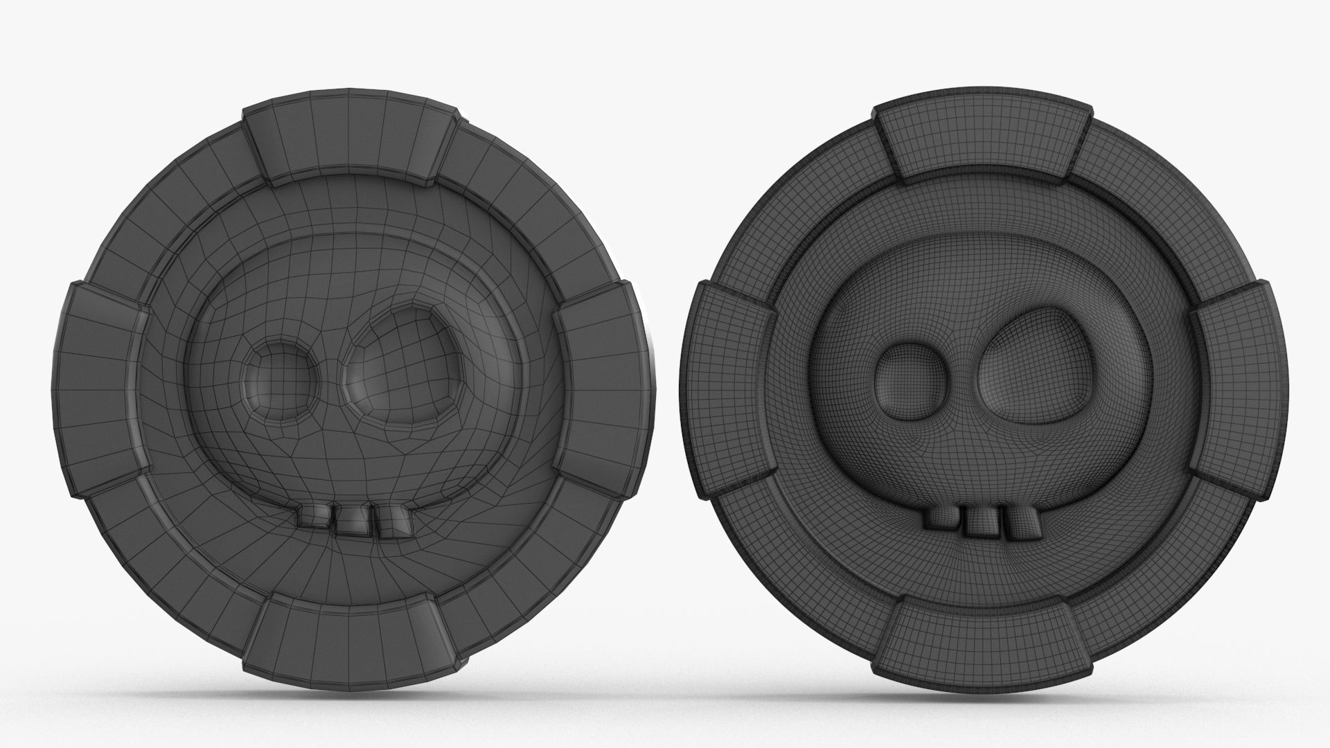 Gold Multi Avard Treasures Collection Low-poly 3D model_62