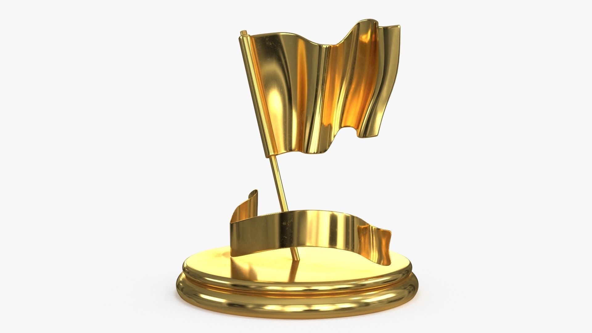 Gold Multi Avard Treasures Collection Low-poly 3D model_114