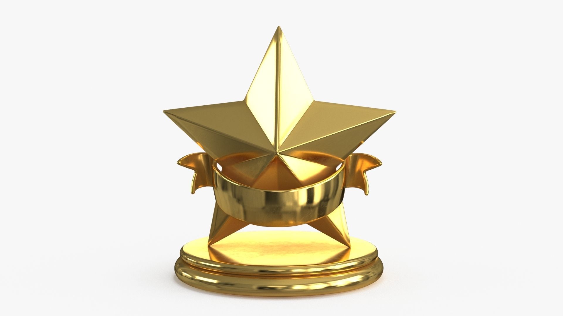 Gold Multi Avard Treasures Collection Low-poly 3D model_58