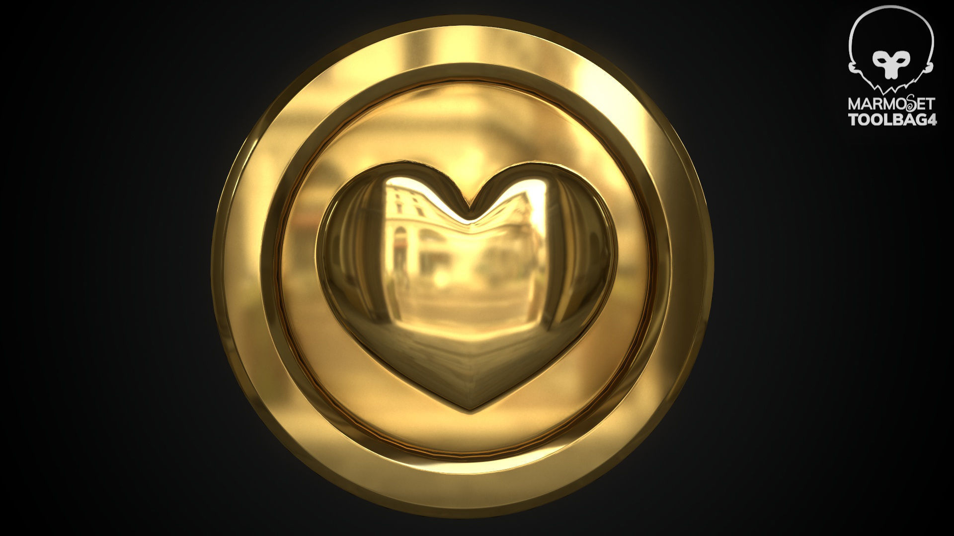 Gold Multi Avard Treasures Collection Low-poly 3D model_75