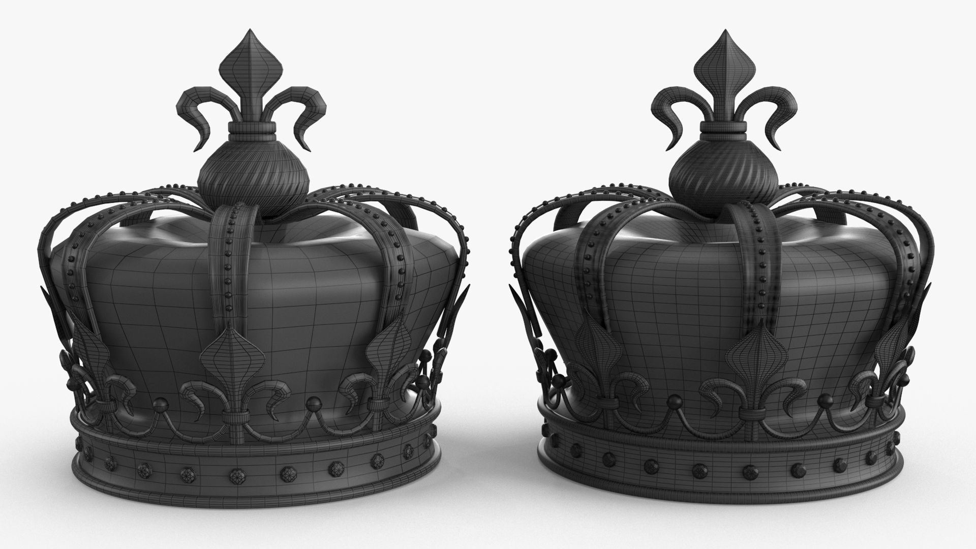 Gold Multi Avard Treasures Collection Low-poly 3D model_21