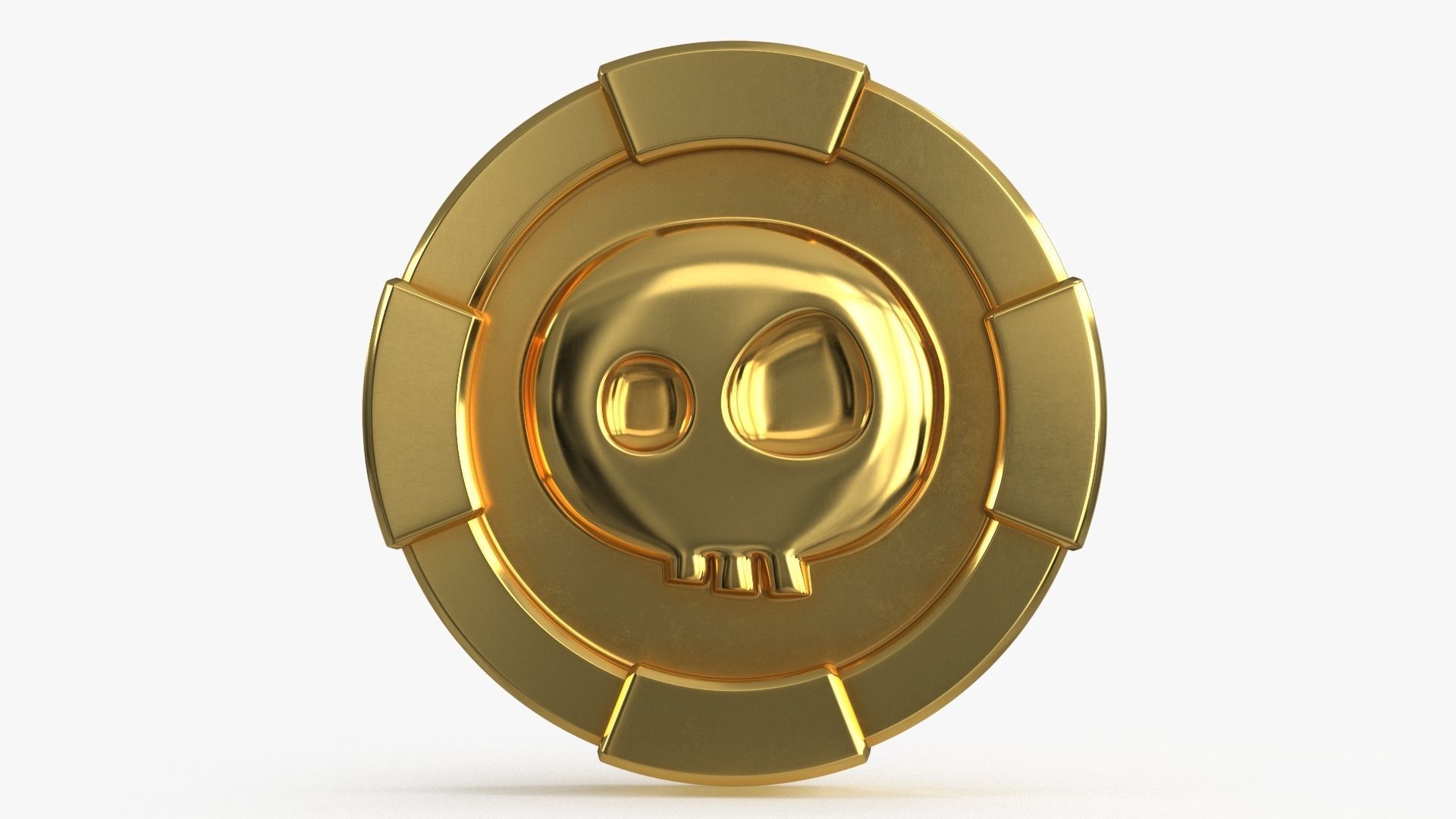 Gold Multi Avard Treasures Collection Low-poly 3D model_63