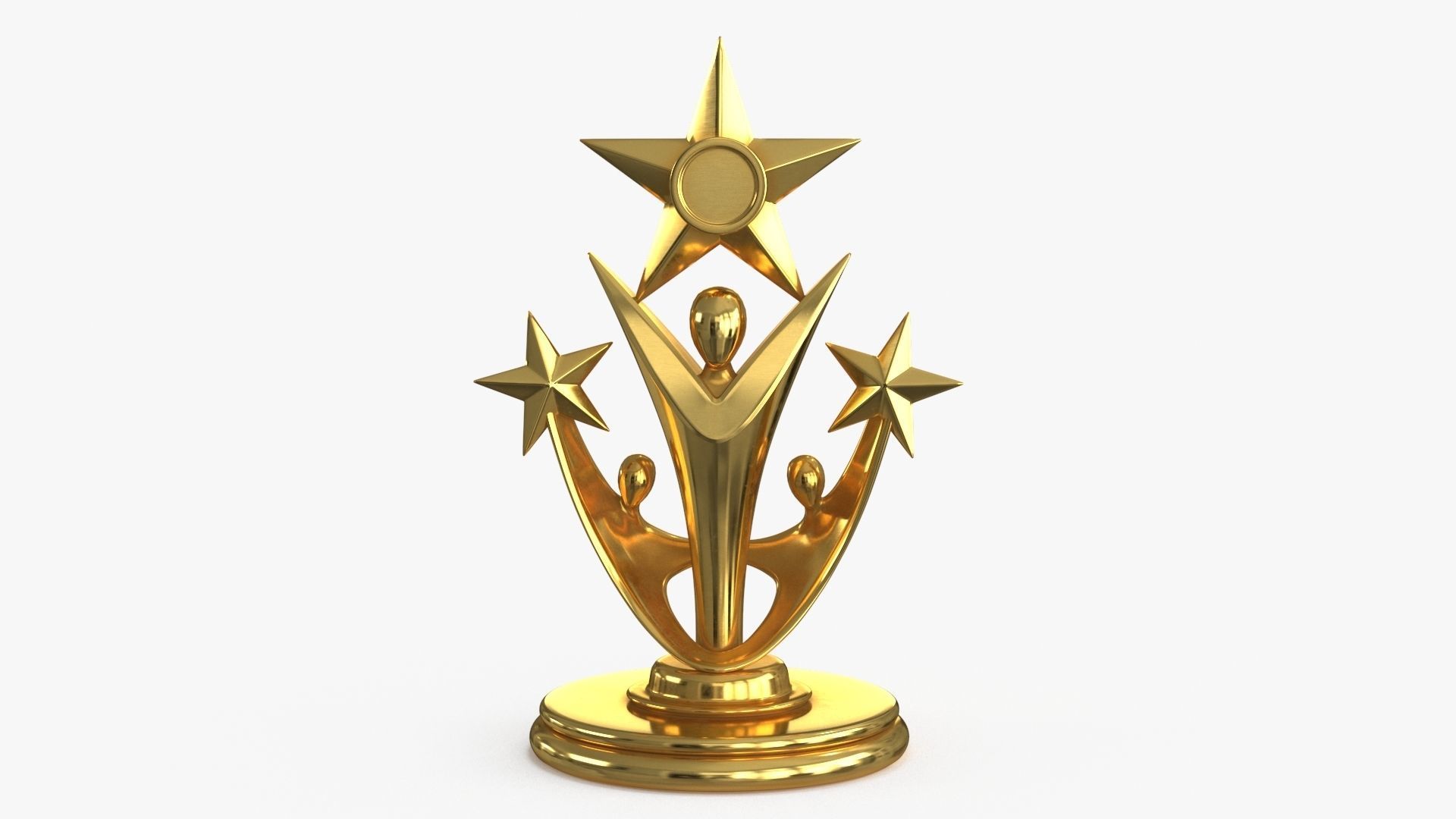 Gold Multi Avard Treasures Collection Low-poly 3D model_33