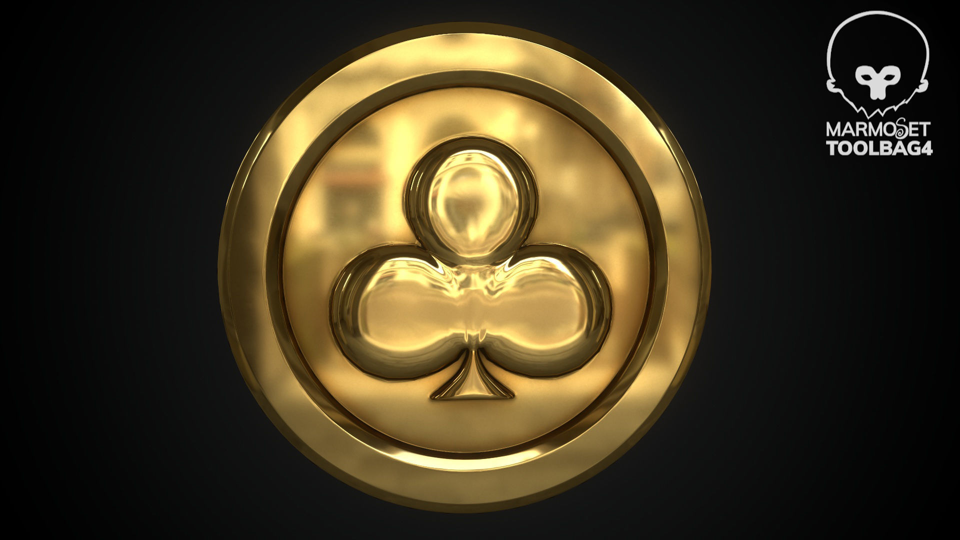 Gold Multi Avard Treasures Collection Low-poly 3D model_97