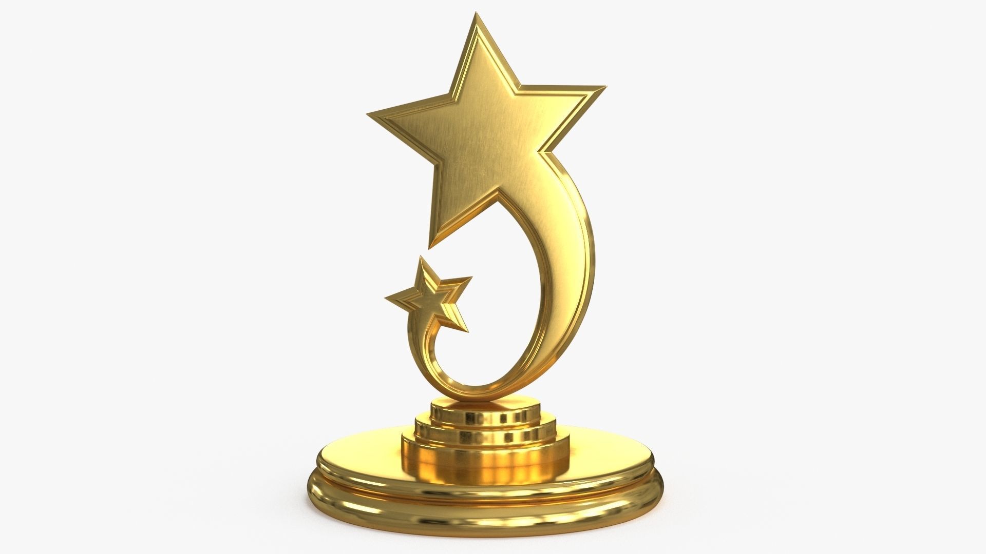 Gold Multi Avard Treasures Collection Low-poly 3D model_27