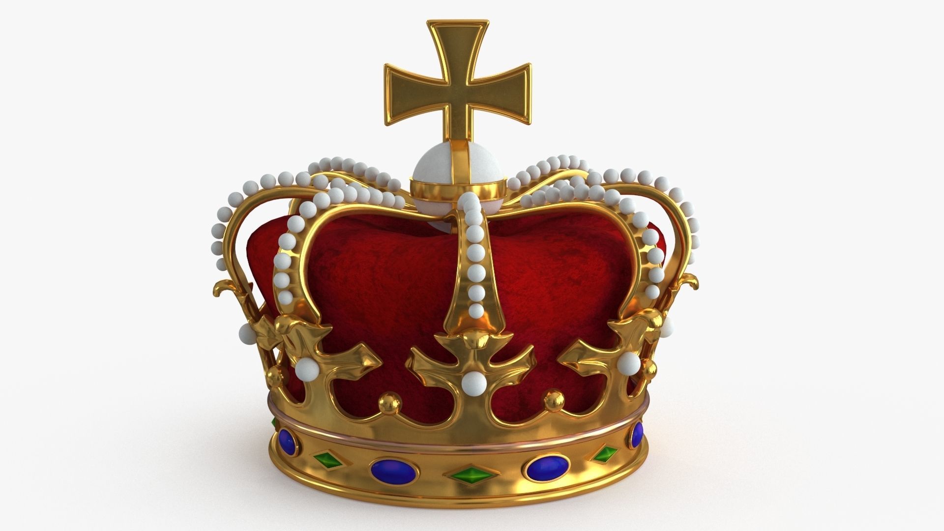 Gold Multi Avard Treasures Collection Low-poly 3D model_43